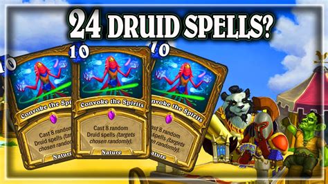 24 Druid Spells Hearthstone YouTube