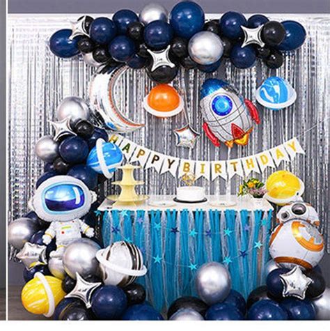 Astronaut Balloon Garland Kit Space Balloon Arch Space Party Etsy In