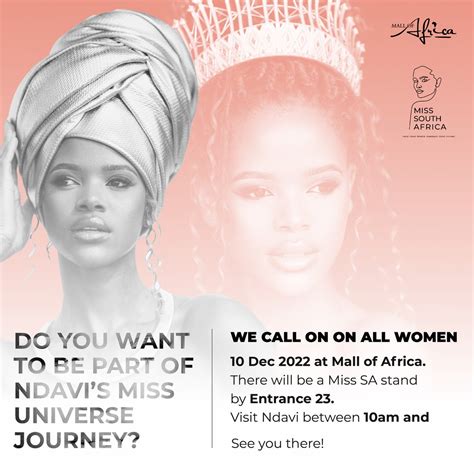 Miss South Africa On Twitter We Call On All Women 📣📣 Come And Be