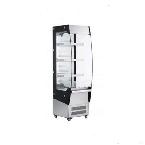 Stainless Steel Standing Refrigerated Display Case 220 Lt From Piokit Black