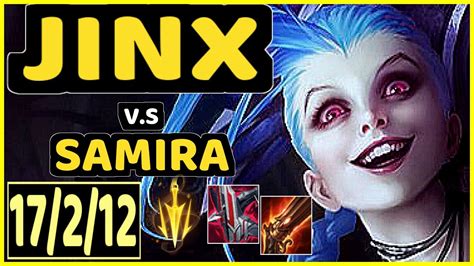 Jinx Vs Samira Kda Bottom Adc Gameplay Euw Ranked