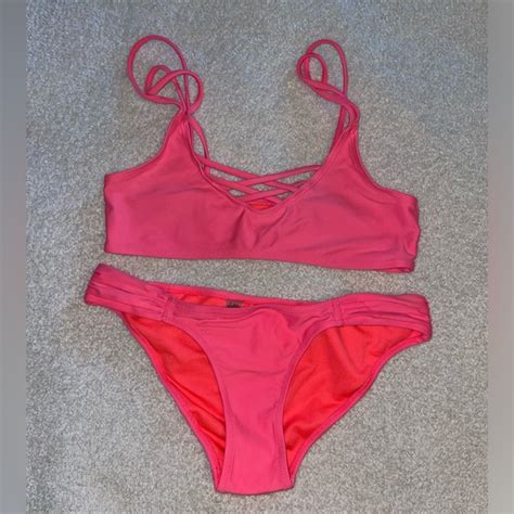 Tinibikini Swim Tinibikini Strappy Pink Bikini Poshmark