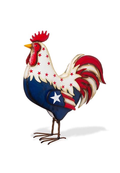 Glitzhome Patriotic And Americana Rooster Decor | maurices