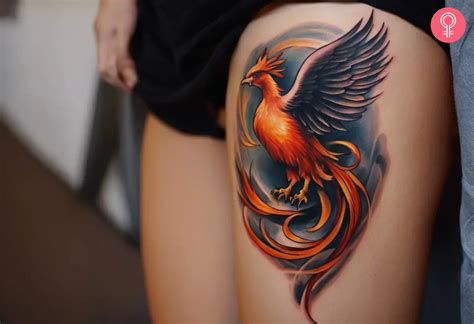 Unique Phoenix Thigh Tattoo Ideas And Designs