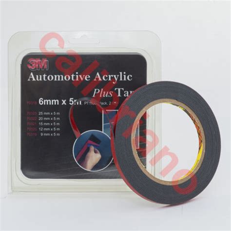 3m™ Automotive Acrylic Plus Attachment Foam Tape Black Pt1100 1 1 Mm X 5 M Ebay