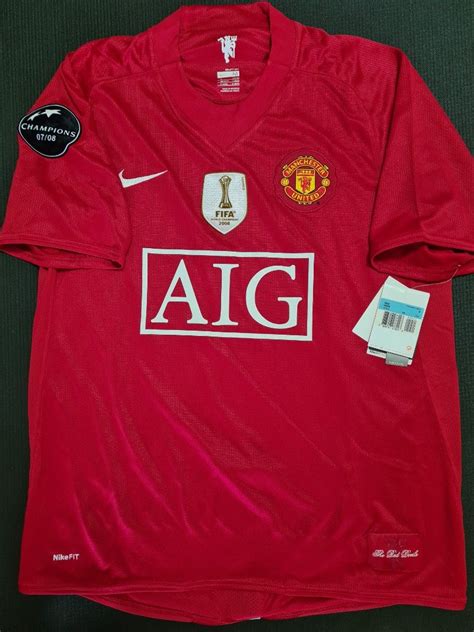 MANCHESTER UNITED 2008 AUTHENTIC UCL CHAMPIONS, Men's Fashion ...