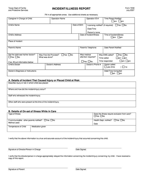 TX DFPS 7239 2007 - Fill and Sign Printable Template Online | US Legal ...