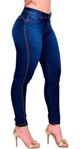 Calça Jeans Feminina Cintura Alta Hot Pant Cos Alto C Lycra Parcelamento sem juros