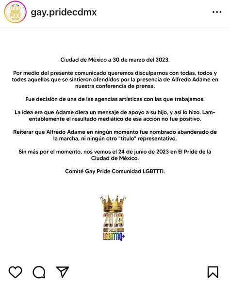 Gay Pride CDMX ofreció disculpa pública por caso Adame Infobae