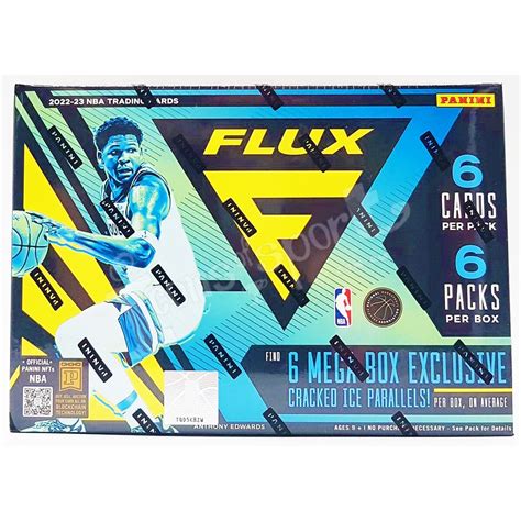 2022 23 Panini Flux Basketball 6 Pack Mega Box Icons Of Sport