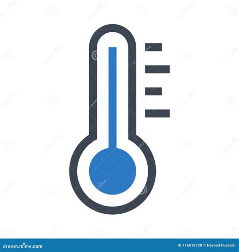 Temperature Glyphs Double Color Icon Stock Illustration Illustration