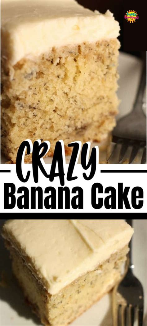 Crazy Banana Cake With Cream Cheese Icing Happy Hooligans