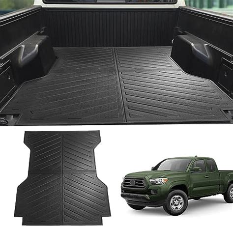 Powoq 6ft Bed Mat Compatible With 2005 2023 Toyota Tacoma Truck Bed Mat Tpe Material Bed Liner