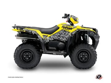 Suzuki Atv Predator Graphic Kit Yellow Kutvek