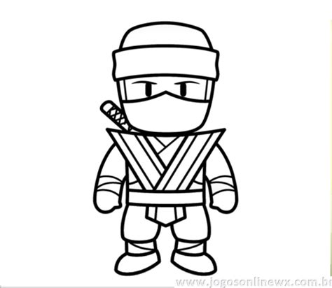 DESENHO Do NINJA KAI Do STUMBLE GUYS Para Colorir