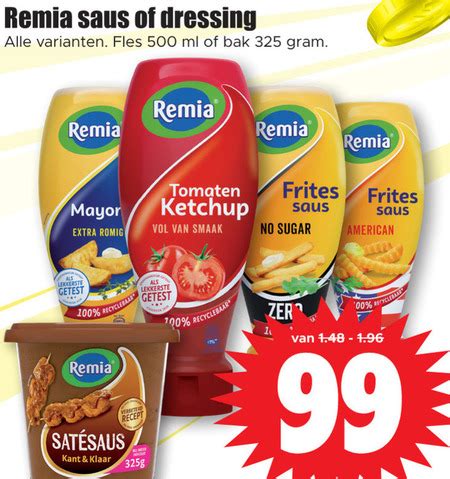 Remia Dressing Mayonaise Folder Aanbieding Bij Dirk Details