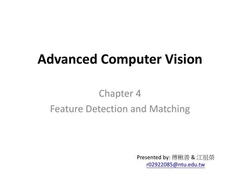 PPT - Advanced Computer Vision PowerPoint Presentation, free download ...