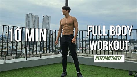 10 Min Full Body Workout At Home Hiit Fat Burning Intermediate 전신