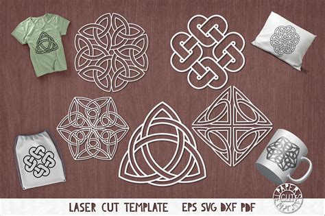 Svg Set Of Celtic Knots For Laser Cutting Irish Ornaments 424670