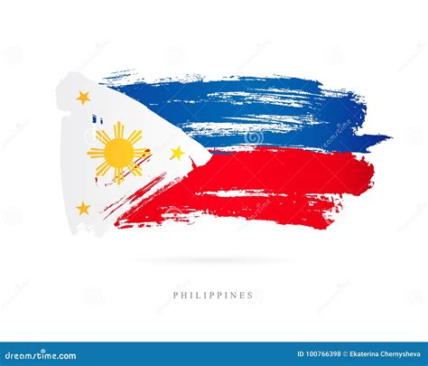 Flag Of The Philippines Abstract Concept Stock Vector Illustration