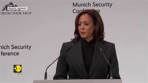 Us Vice President Kamala Harris Addresses Munich Security Conference