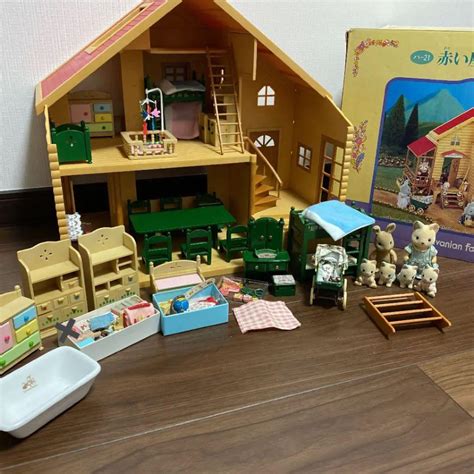 ちゃを 希少シルバニアファミリー 初期 赤い屋根の大きなお家 他 まとめ売り シルバニア