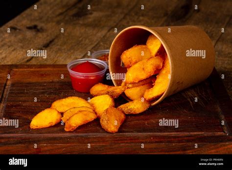 French Fry Potato with sauce Stock Photo - Alamy