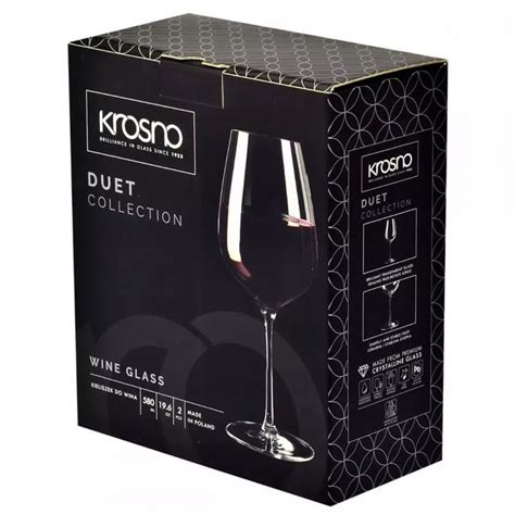 Kieliszki Do Wina Czerwonego KROSNO Duet 580 Ml 2 Szt Szklo Krosno