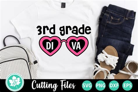 Back To School SVG 3rd Grade Diva