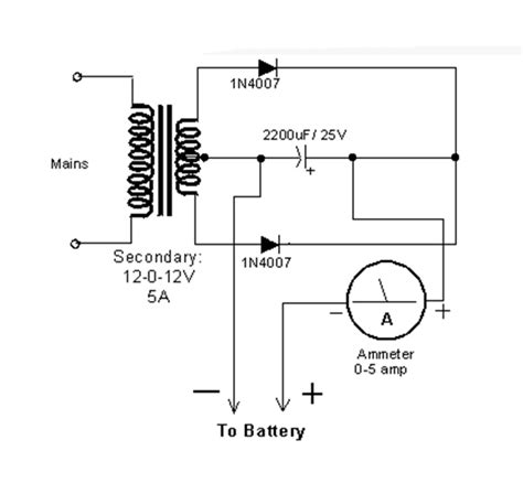 Rangkaian Charger Aki Sederhana Dengan 2 Diode ~ 8 Piston