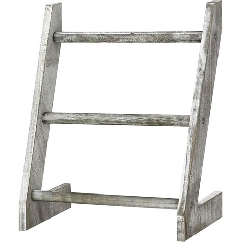 3 Tier Rustic Wood Farmhouse Wall Hanging Ladder Towel Rack Michaels