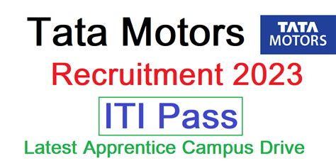 Tata Motor Recruitment Iti Latest Tata Motor Campus Placement