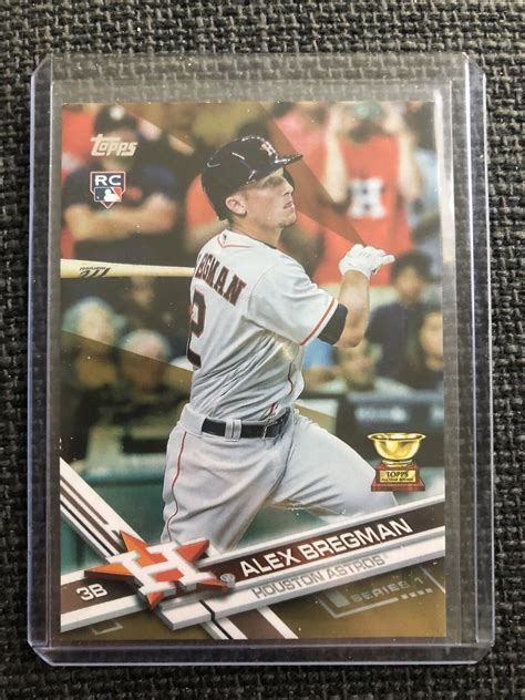 2017 Topps Series 1 Alex Bregman Gold 2017 Rookie 341 Ebay