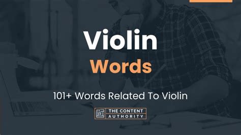 Violin Words 101 Words Related To Violin