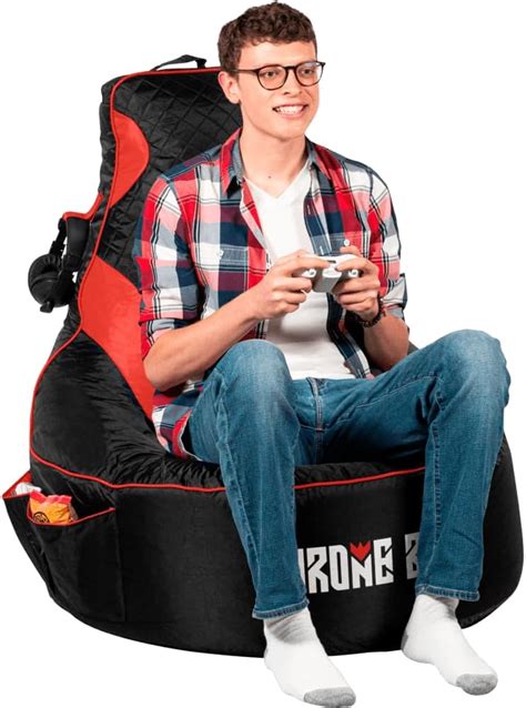 Gaming Bean Bag Chair For Adults Cover Only No Filling With High Back Fun Gaming