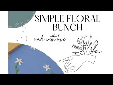 Easy Hand Made Floral Bunch For Mini Hoop Zam Zam Collection Youtube