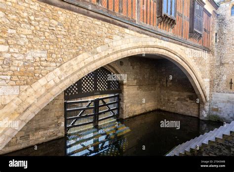 Traitors Gate prisoners entrance to the Tower of London with ...