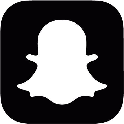 Black snapchat icon - Free black social icons