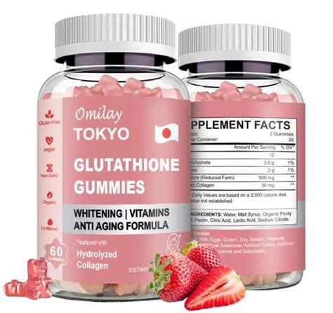 Omilay Tokyo Glutathione Original Gummies Whitening Collagen Gummies