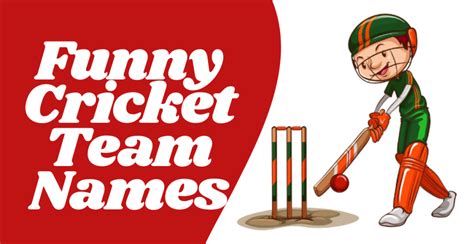 570 Funny Cricket Team Names Creative Unique Swag Cool