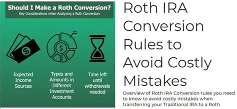 Ira To Roth Conversion Rules Essential Tips Mistakes To Avoid For