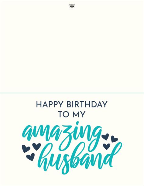 Birthday Cards For Husband Free Printable