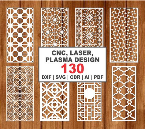 Dxf Panel Laser Cut Wood Panel Svg Cnc Dxf Files Engraving Svg Stencils Plasma Files