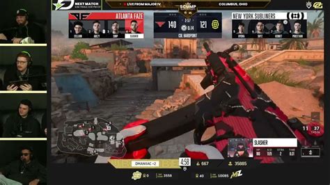 Scump Reacts To Faze Vs Nysl🔥 Map 1 Elim Rd 4 Major 4 Tournament