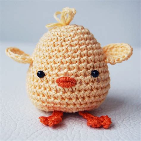 Amigurumi Crochet Chick Pattern Easter Chick In An Egg Shell Etsy