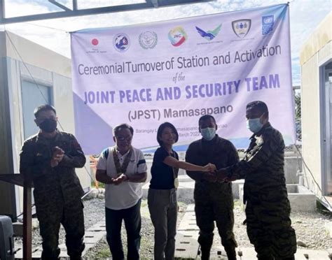 Gph Milf And Undp Turnover A New Joint Peacekeeping Station In