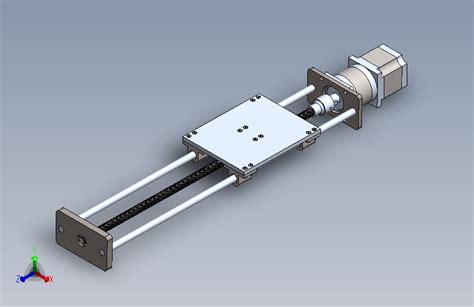 直线运动系统solidworks 2022模型图纸下载 懒石网