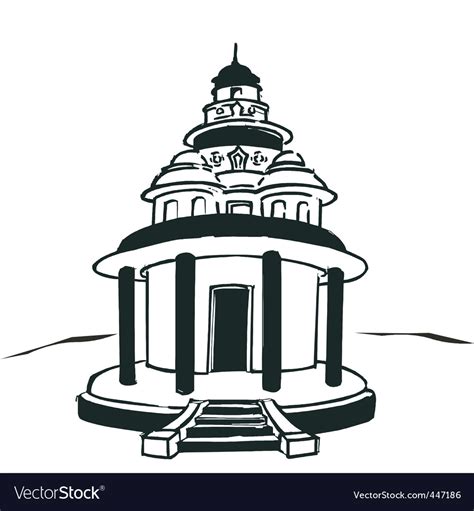 Hindu temple Royalty Free Vector Image - VectorStock