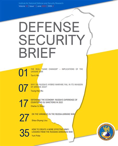 Institute For National Defense And Security Research Defense Security Brief