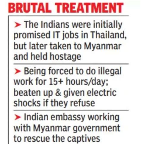 Myanmar Lured To Thailand 300 Indians Now Forced Into Cybercrime In